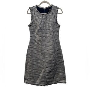 Banana Republic Women’s Elegant Blue Tweed Sleeveless Dress Size 6